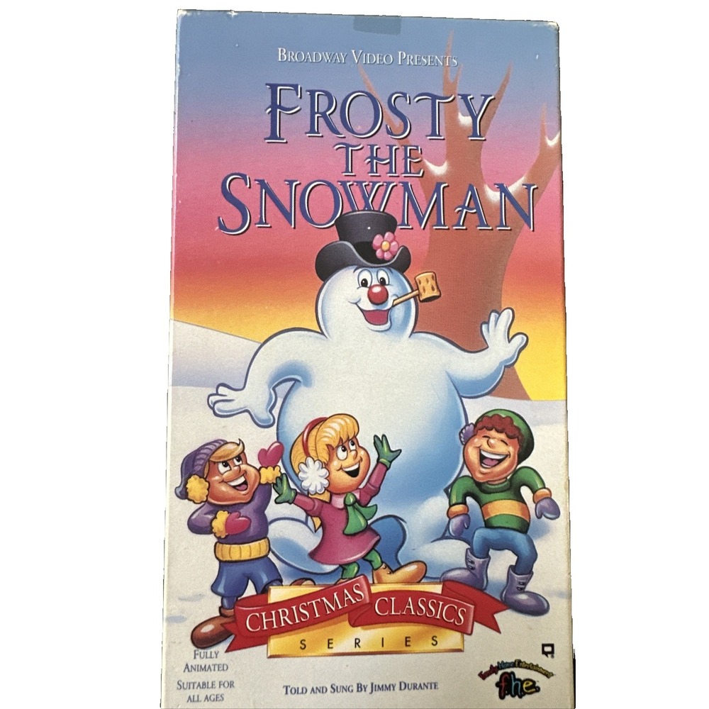 Frosty The Snowman VHS Tape Christmas Classics Jimmy Durante Children